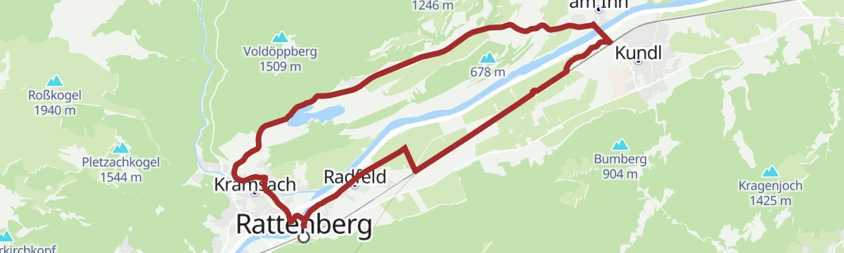 Route map: Kramsacher Seen Radrunde (507)